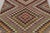 Rug & Kilim Vintage Distressed Runner, Polychromatic Checkered Diamonds - Rug & Kilim For Sale - Image 4 of 8