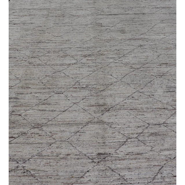 Tribal Modern Casual Hand Hand Knotted Tribal Rug by Keivan Woven Arts 10'9 X 13'3 For Sale - Image 3 of 11
