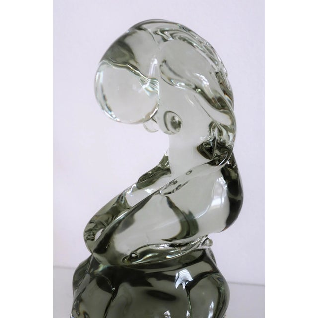 Murano Glass Sculpture of Bowed Woman by Pino Signoretto, Italy, 1980s For Sale - Image 13 of 18