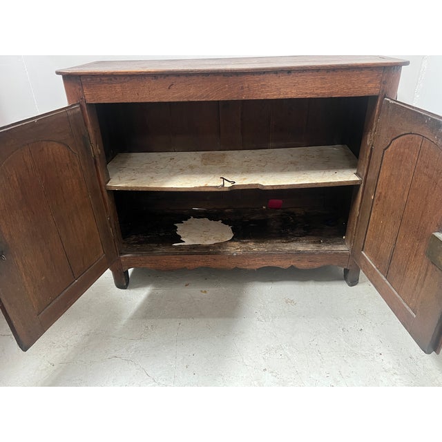 Louis XIV Style Two-Door Buffet in Oak, 1700s For Sale - Image 4 of 15