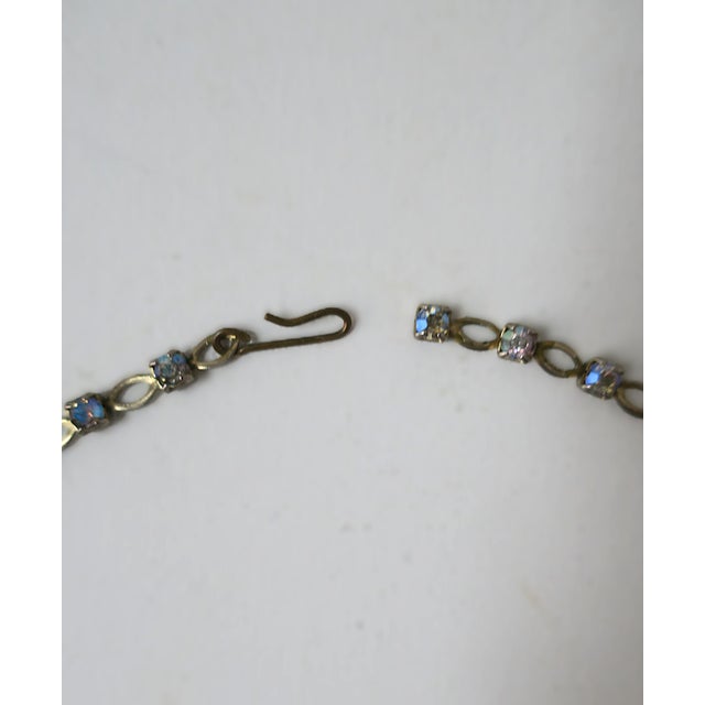Choker Necklace Iridescent Rhinestones, Circa Early-20th Century For Sale - Image 13 of 13