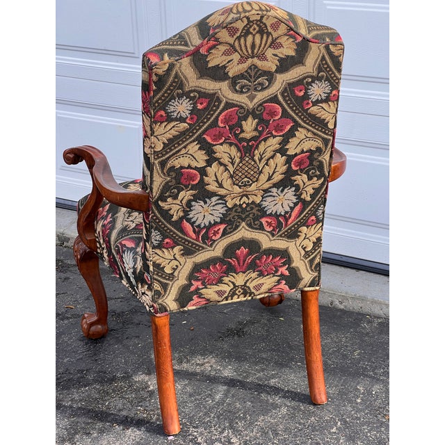 Century Furniture Chippendale Style Carved Mahogany Armchairs With Ball & Claw Feet a Pair For Sale - Image 9 of 11