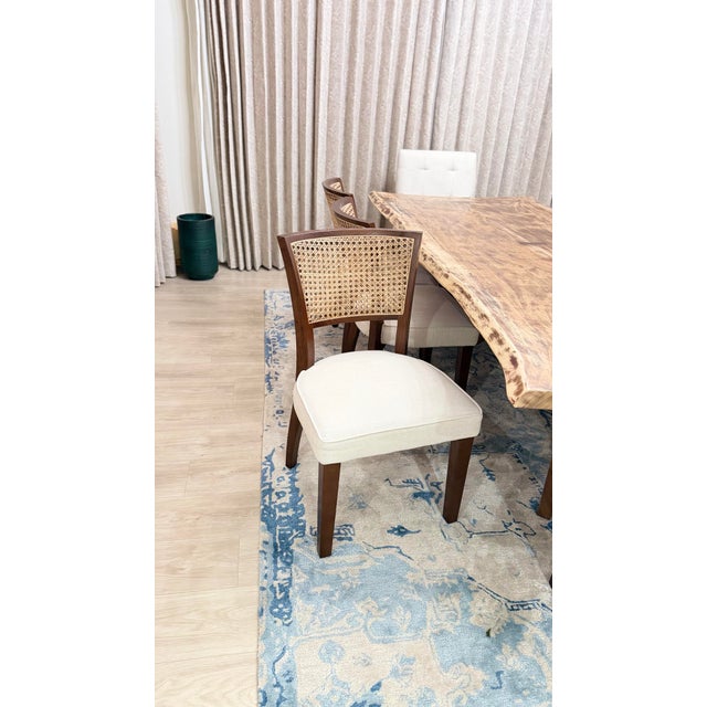 Contemporary Baron Live Edge Solid Wood Dining Table — DtaleModern India | Seats 8 | One of a Kind For Sale - Image 3 of 5