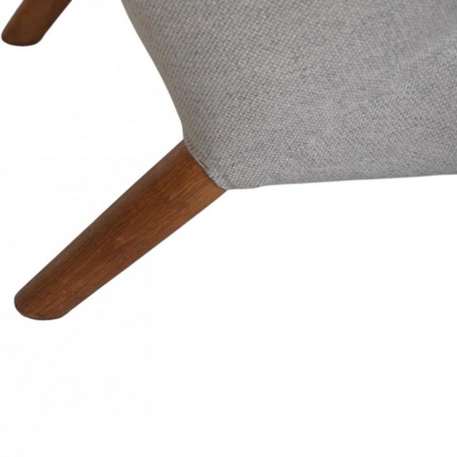 Papa Bear Chair in Grey Hallingdal Fabric by Hans J. Wegner, 1960s For Sale - Image 11 of 18