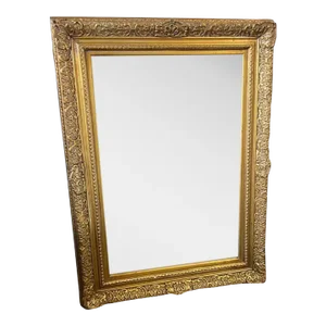 Vintage French Style Gold Gilt Wood Mirror