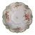 Antique Rs Prussia Porcelain Bowl 10.5" Pink Orange Floral Roses Scalloped Edge For Sale