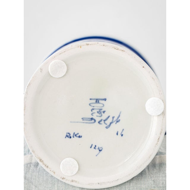 Blue Chinoiserie Bird Table Lamps from Royal Delft, 1979, Set of 2 For Sale - Image 8 of 11