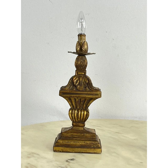 Wood Mid-Century Italian Table Lamps, 1950s, Set of 2 For Sale - Image 7 of 10