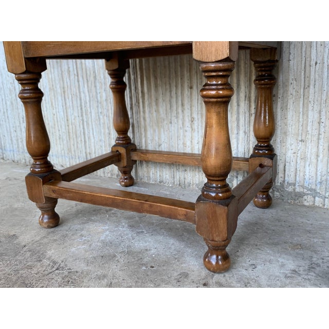 20th Century Spanish Nightstands With Iron Hardware - a Pair For Sale - Image 11 of 12