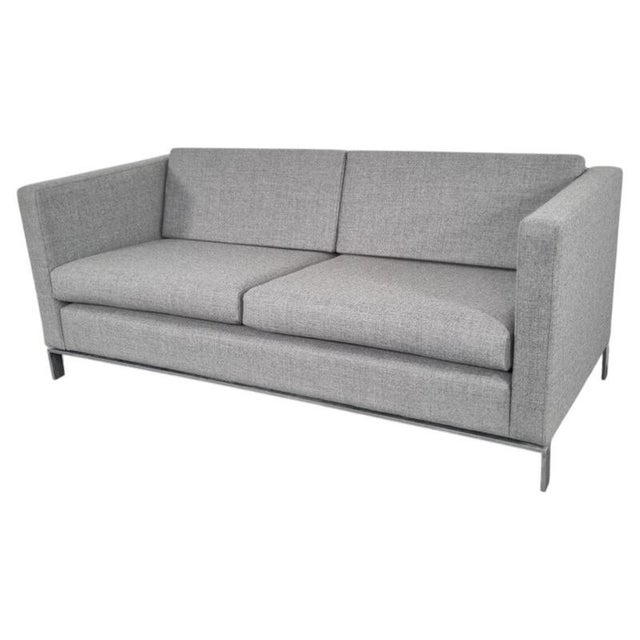 Foster 2.5-Seater Sofa in Grey Lambswool by Walter Knoll For Sale - Image 3 of 6