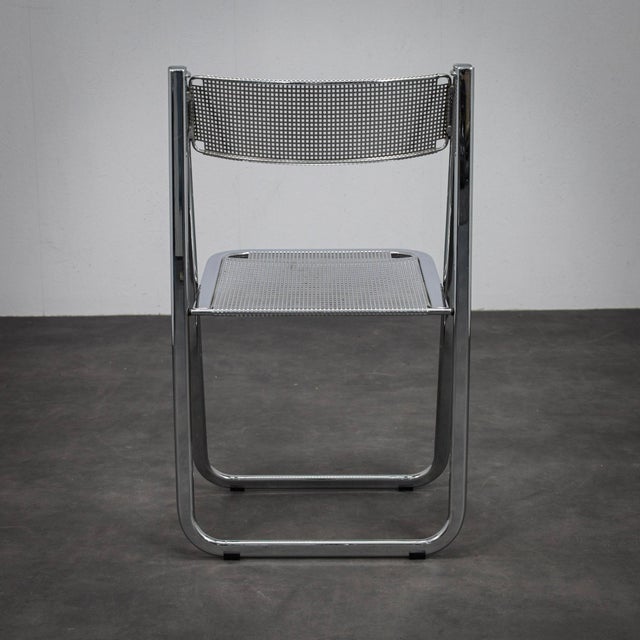 Tamara Perforated Metal Folding Chair from Arrben, 1980s For Sale - Image 4 of 10