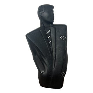 Vintage Postmodern Style Ceramic Man Sculpture in the style of Lindsey B Balkwill, 1980s For Sale