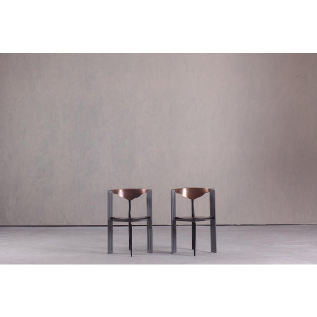 This set of two Ota Otanek chairs was designed by Borek Šípek for Vitra and produced in Germany during the 1990s. An...