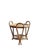 Wood Vintage Sculptural Two-Tier Rattan Side Table with Loop Handles, Japan, 1970s For Sale - Image 7 of 7