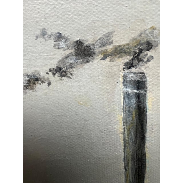 "Industrial Waterfront" Contemporary Cityscape Painting in Gray and Aqua by Mill Valley Artist Mary Anne McKernie For Sale In San Francisco - Image 6 of 10