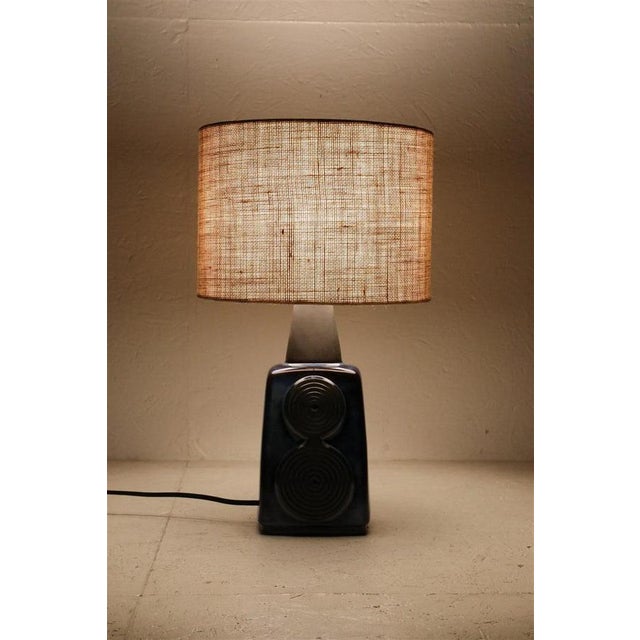 Mid-Century Danish Modern Ceramic Table Lamp by Einar Johansen for Søholm, 1960s For Sale - Image 15 of 17