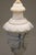 Antique White Neoclassical Urn Carved Grapes Leaves Carrara Marble Brass Table Lamp 1930's Italy For Sale - Image 8 of 13