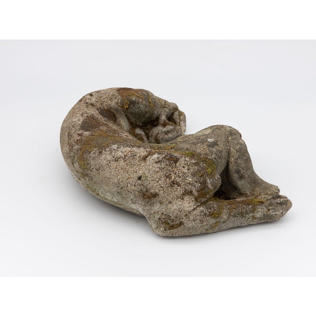Reconstituted Stone Dog Spaniel Garden Ornament, England 20th Century For Sale - Image 4 of 9