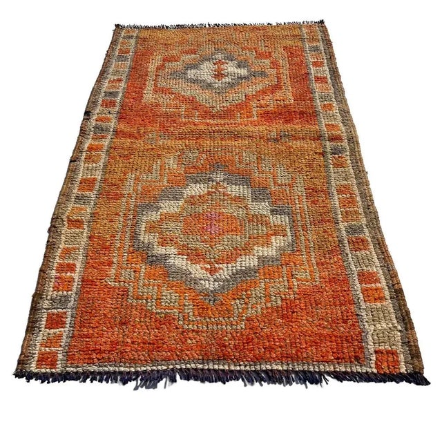 Brown Vintage Kurdish Herki Rug, 1930s For Sale - Image 8 of 11
