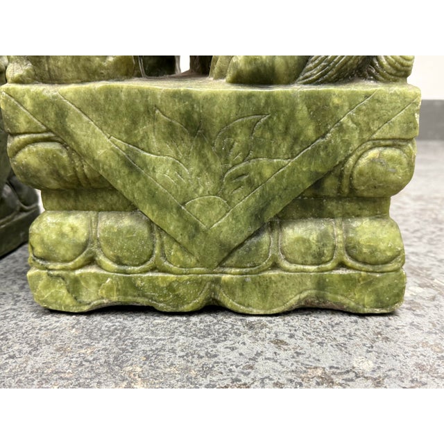 Chinese Jade Guardian Lions, Pair For Sale - Image 12 of 12