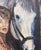 French School Artist, Portrait of a Woman and Her Horse, 1980s, Oil on Board, Framed For Sale - Image 8 of 18