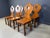 Wood Vintage Brutalist Heart-Shaped Chairs, 1960s, Set of 6 For Sale - Image 7 of 11
