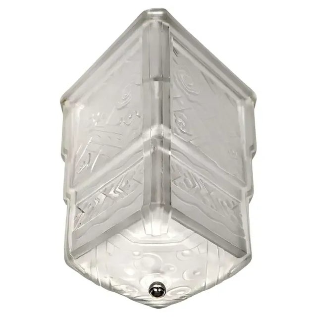 1930s 1930s French Art Deco Flush Mount by Sabino For Sale - Image 5 of 10