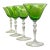 Early 20th Century Cambridge ”Forest Green” Wine Glasses- Set of Four For Sale