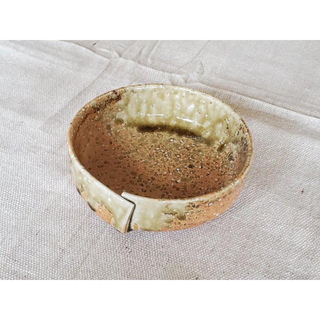 Mid 20th Century Studio Pottery Modern Brown Ceramic Bowl For Sale - Image 4 of 7