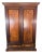 Remodeled Antique Victorian Walnut Armoire Wardrobe - 12 Draws, 10 Shelves For Sale