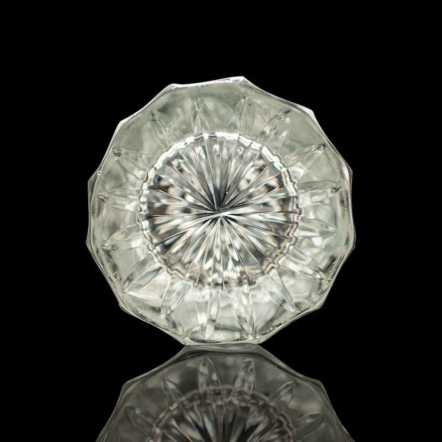 Vintage Crystal Flower Vase, English, Cut Glass, Bouquet, Sleeve, Circa 1940 For Sale - Image 12 of 12