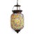 Colorful mosaic bucket pendant lantern. Hand crafted in India with beautiful multi-colored patterned mosaic glass....