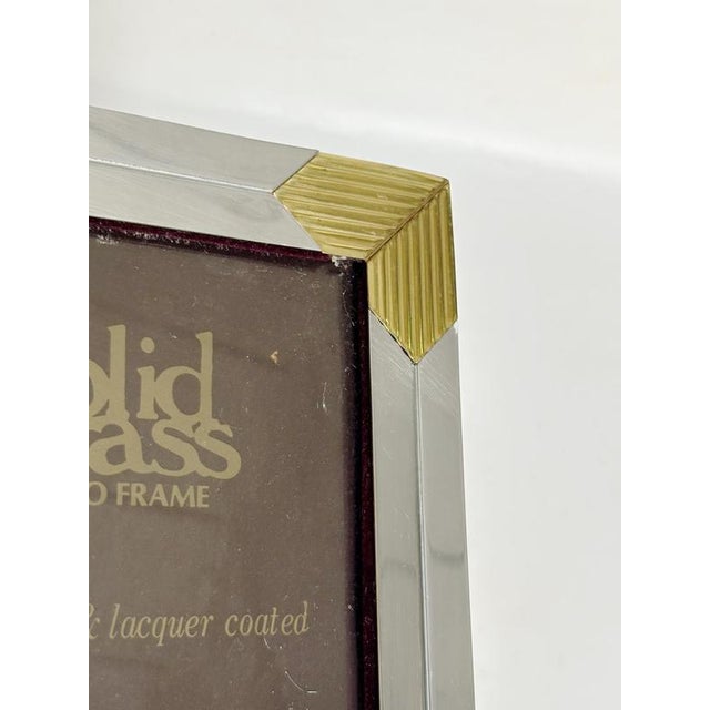 Metal Vintage Metal Photo Frame, France, 1970s For Sale - Image 7 of 14