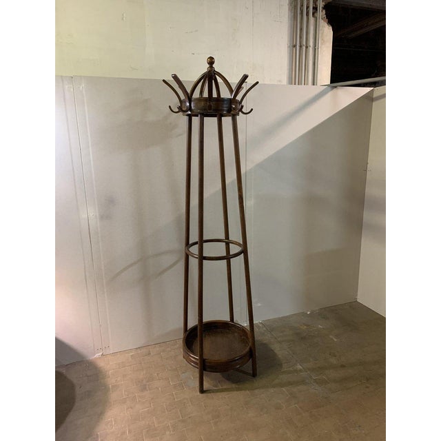 Coat Stand in Bent Beech with Hat Rack and Umbrella Stand by Michael Thonet for Thonet For Sale - Image 6 of 6