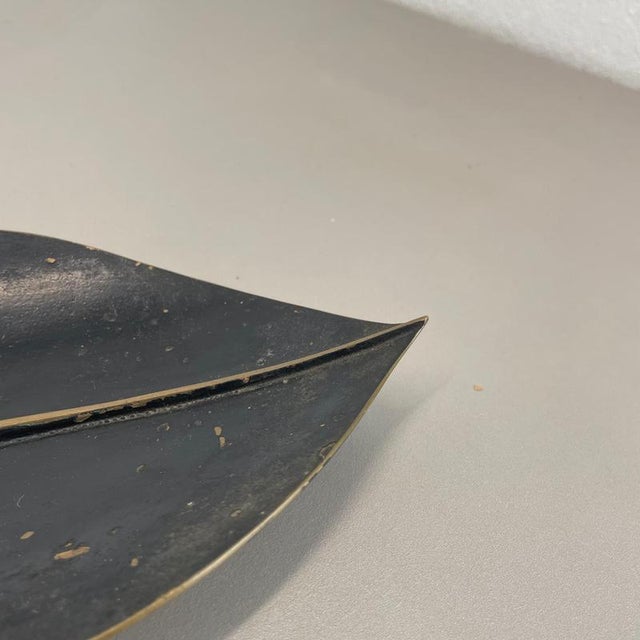 Bronze Handmade Leaf Plate by Noak Leipzig, Germany, 1950s For Sale - Image 14 of 18