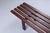 Solid wenge slatted bench, dating from the 1960s. Closely resembles the iconic Martin Visser BZ slatted bench for...