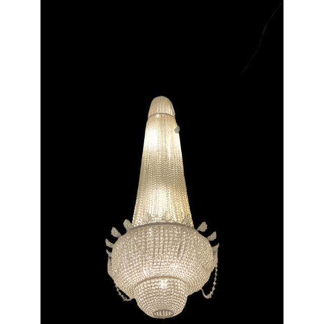 French Antique French Baccarat Style Chandelier For Sale - Image 3 of 5