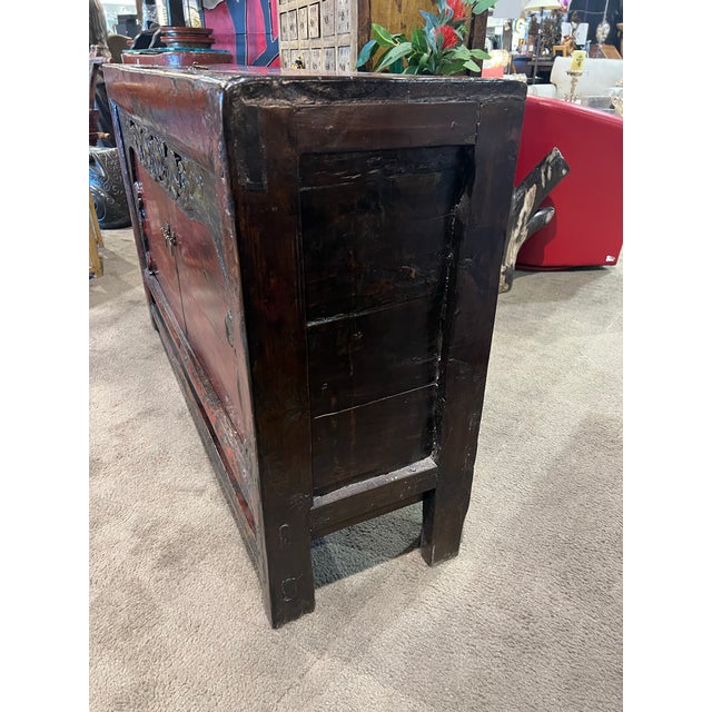 Asian Asian Style Lacquered Wood Console Table For Sale - Image 3 of 6