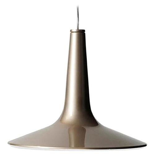 Metal Anodic Bronze Kin 479 Suspension Lamp by Francesco Rota for Oluce For Sale - Image 7 of 7