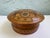 Brown Vintage Hutsul Style Turned Wood Lidded Box With Mother-of-Pearl Inlay – Ukrainian Folk Art Inspired Jewelry Box For Sale - Image 8 of 10