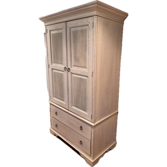 Gustavian (Swedish) 1990s Lexington Solgarden Entertainment Armoire For Sale - Image 3 of 12