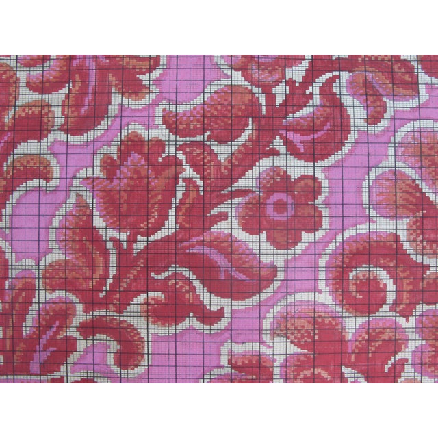 Antique hand-painted textile design, gouache on paper, c. 1920. From the archive of a French company that produced...