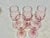 Vintage Pink Wine Glasses-Set of 5 For Sale - Image 4 of 6