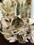 Vintage Tole Four Light Chandelier in Champagne and Gold For Sale - Image 4 of 5