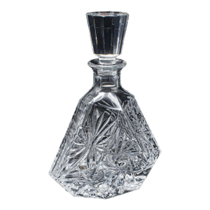 Vintage Liqueur Decanter, English, Crystal Glass, Spirit Bottle, Barware, c.1970
