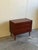 1960s Mid Century Danish Teak 3 Drawer Chest – Vintage Scandinavian Small Dresser on Tapered Legs For Sale - Image 4 of 9
