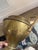 Mid-Century Modern Vintage Neoclassical Solid Brass Pedestal Urn Planter With Geometric Handles For Sale - Image 3 of 9