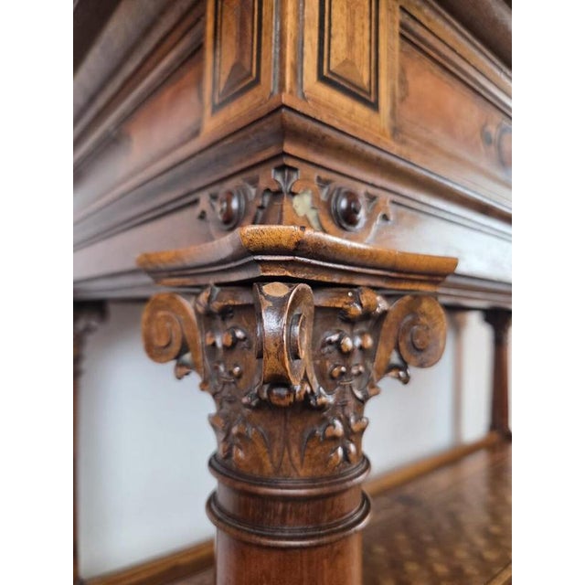 19th Century Neo-Renaissance Three-Tiered Sideboard For Sale - Image 5 of 16