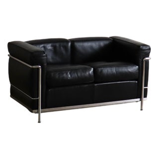 LC2 2-Seater Sofa by Charlotte Perriand and Le Corbusier for Cassina, 1965 For Sale