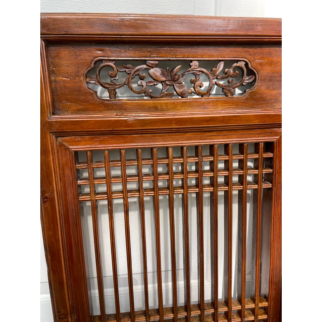 Mid 19th Century Chinese Antique Carved Panel Wall Hanging Set of 5 For Sale - Image 9 of 10